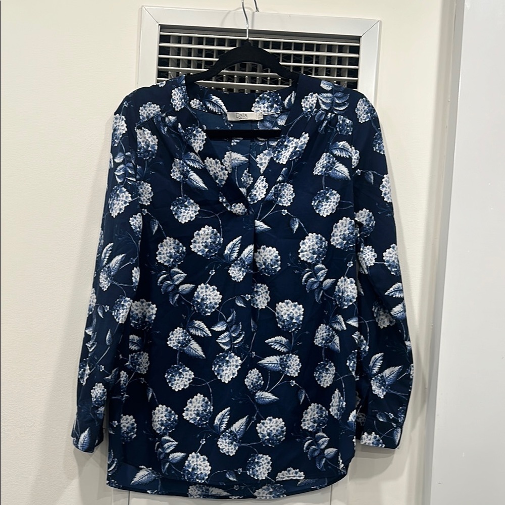 Floral Navy Blouse